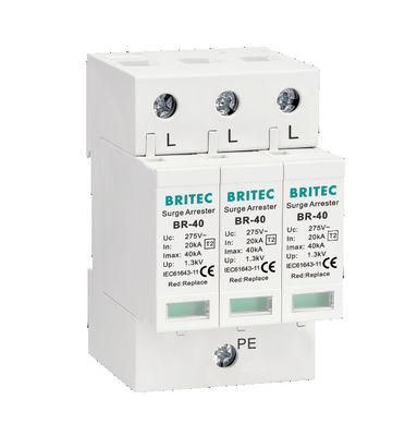 BR-40 1P+1 AC SPD Type 2 Surge Protection Device Arrester 40kA Singel Phase spd