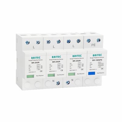 25KA 3P+NPE T1 Class I Surge Protector Type 1 High Energy SPD