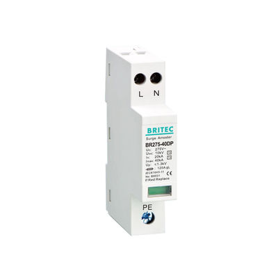 BR-40DP 2P Electric Surge Protective Device Type 3 Spd 275V 40kA Lightning Protection
