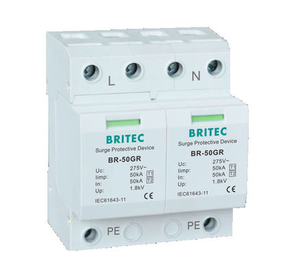 BRITEC BR-50GR 3P Type 1 Surge Arrester 50ka Surge Protection Device spd t1 t2 ac