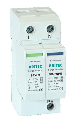 BR-7M 4P T1+T2 Surge Arrester B+C  Spd Surge Protection Device type1 spd
