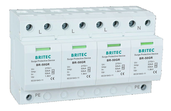 BRITEC BR-50GR 1P 50kA Surge Protection Device spd spark gap spd