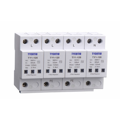 TY1-120 3+1 Surge Protection Device Spd Surge Protector Surge Arrester Supplier Surge Lightning Protection