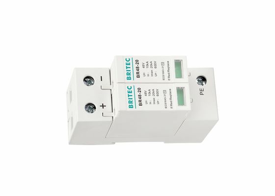 20 KA Class II DC Surge Protection Device DIN Rail 48V SPD With CE Certificated