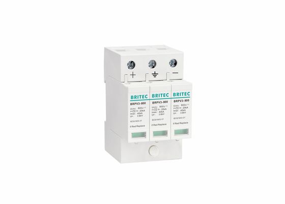 SPD DC 800V Electrical Lightning Surge Protector Solar Pv Surge Protection
