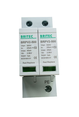 600V Type 2 / Class II PV Surge Arrester with Thermoplastic Material for Lightning Protection