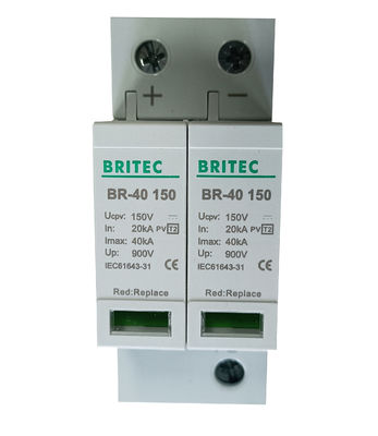 600V Type 2 / Class II PV Surge Arrester with Thermoplastic Material for Lightning Protection