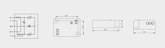 BRLED-08AST-10 Surge Protector Device For Lighting 10kA Led Street Light ELECTROSTACTIC PROTECTOR LED LIGHTING SYSTEM