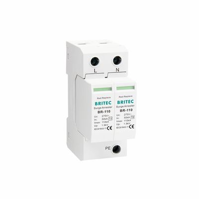 BR-110 4P OEM Type 2 Surge Protector 275v surge protection device SPD varistor arrester  4-pole surge arrester