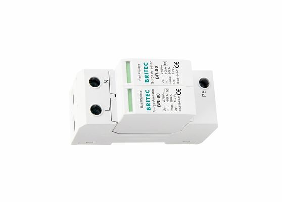 80ka 2P 275V AC Class II Lightning Protection Surge Protector Arrester