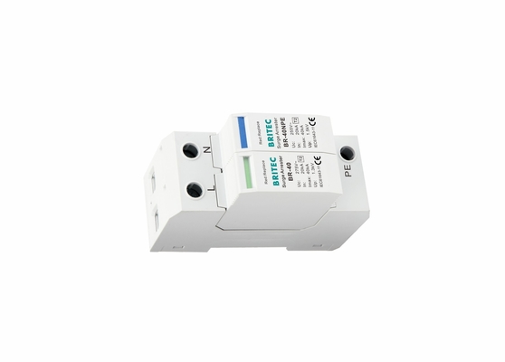 40kA Type 2 Surge Protector 1P+NPE Din Rail Mounting
