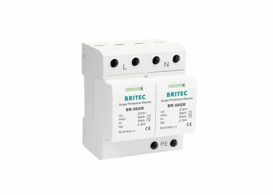 AC System 2P 50KA T1 Lightning Protector Surge Protection Devices