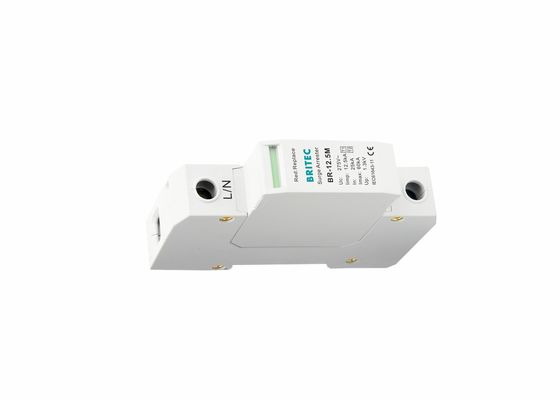 Class I+II Iimp 12.5ka Spd Lightning Arrester 1p Surge Protection Low Voltage
