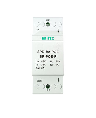 BR-POE-P Surge Protector telecommunication equipments POE network Cat6 line surge protector NET 6 PoE