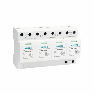 BR-50GR 3P+1 Surge Protective Device class 1 lightning protector SPD spd 50ka type 1 surge protection device