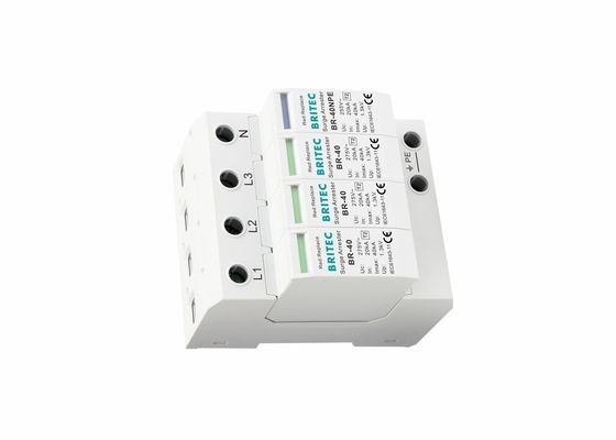 40kA Pluggable MOV SPD Type 2 Surge Protection Visual Status Display