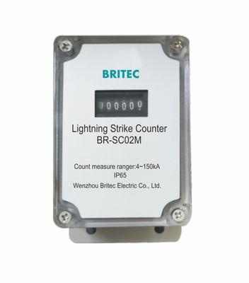 BR-SC02E Lightning Counter Surge Arrester Lightning Surge Counter device digital lightning strike counter Surge current counter