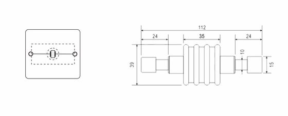 BR-ISG-100 Isolating Spark Gap Lightning Equipotential Bonding Connection Of Separated Earthing Systems