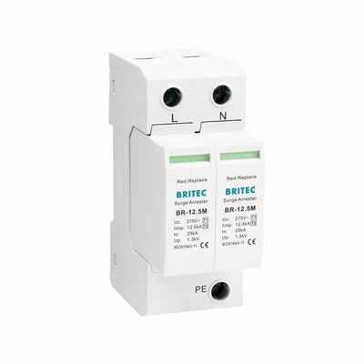 BR-12.5M 4P Type 1 Surge Protection Device spd surge protector ac type 1 12.5ka spd type 1 spd Überspannung 12.5ka surge suppressor industrial surge protective device