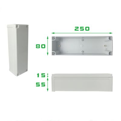 ABS Plastic Electrical Connection Box Project IP67 Junction Enclosure Waterproof