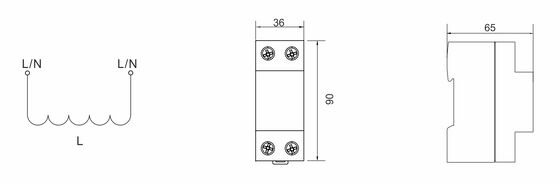BRCI-63 Coordination Inductor AC SPD Lightning Surge Protector Electric Protection Devices