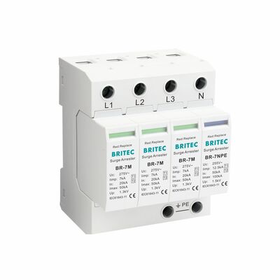 IEC 61643-11 7KA Lightning Arrester  SPD Ac Surge Protection Device