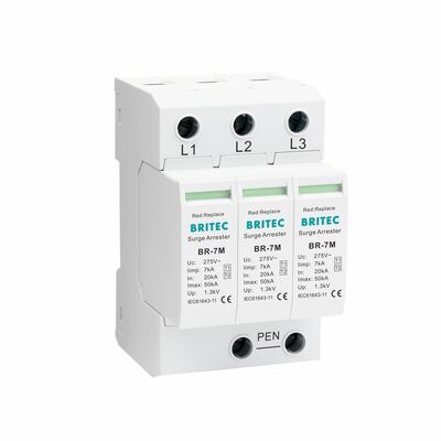 IEC 61643-11 7KA Lightning Arrester  SPD Ac Surge Protection Device