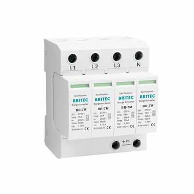 IEC 61643-11 7KA Lightning Arrester  SPD Ac Surge Protection Device