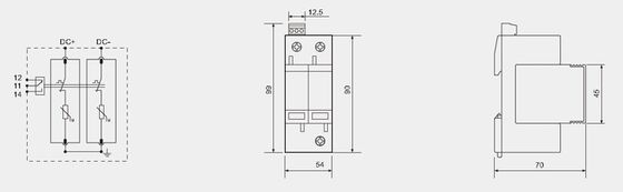 BR-40-24 T2 DC Surge Protection Device 40kA 24V SPD with Thermoplastic UL94-V0 Enclosure for Power Surges