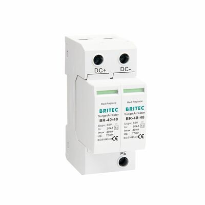 BR-40 24  Camera dc spd Surge Protective Device Earthing surge protection Dc Spd Type 2 security surveillance DC Power Surge Protector