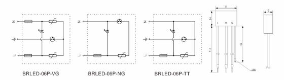 IP65 LED Surge Protector with <25ns Response Time and IEC/EN61643-11 Compliance for LED Lighting Systems