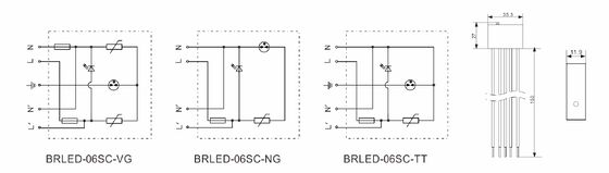 IP65 LED Surge Protector with <25ns Response Time and IEC/EN61643-11 Compliance for LED Lighting Systems