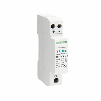 BR-40DP 48 Type 2 DC 48V SPD 40kA Surge Protective Device with Thermoplastic UL94-V0 Enclosure