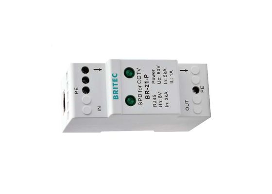 5kA 10kA 8VDC CCTV Lightning Arrester SPD with Multi-stage Protection for CCTV Systems