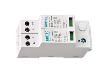 Type 2 And Type 3 Spd 275V Surge Arrester 3- Pole + NPE 40kA Combination Arrester