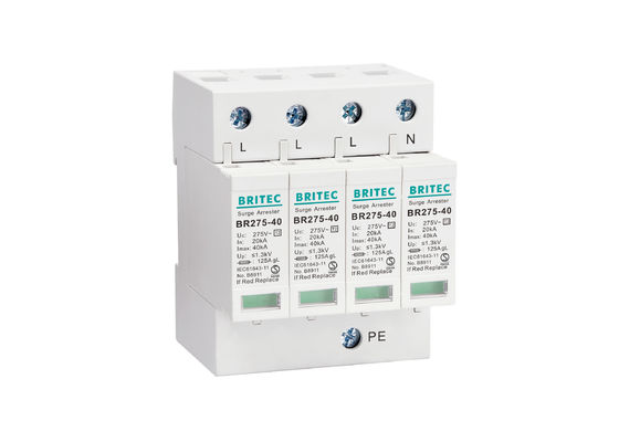 40kA Three Phase AC SPD Electrical Manufacturer Plastic Thunder Arrester