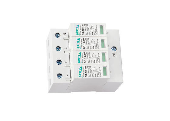 T1+T2 B+C I+II Iimp Combined 4P 12.5kA AC T1+T2 Surge Arrester B+C