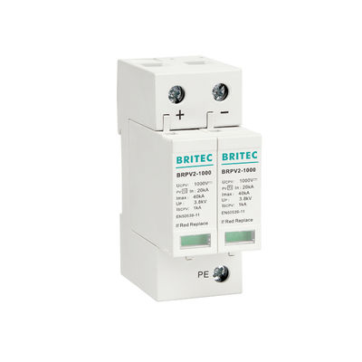 BRPV3-1000 1000V 40kA 3P DC Solar PV Surge Protection Device Surge Arrester Lightning Suppressor