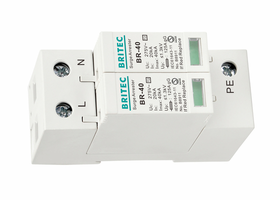 Single Phase Type 2 Surge Protection Device Lightning Surge Arrester
