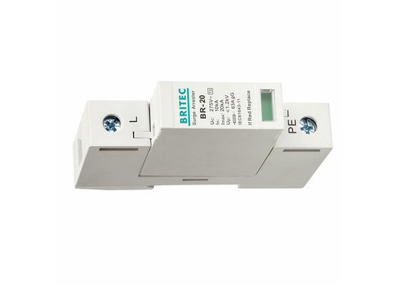 AC 275V Surge Arrestor Single Phase SPD 20kA Power Supply Surge Protector