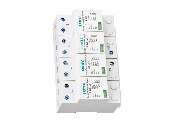 25KA 10/350 Low Voltage Power Surge Protection Device with Thermoplastic UL94-V0 for Lightning Protection