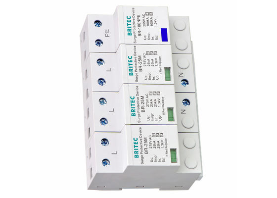 Class I Type1 SPD Power Surge Protection Device 25KA B+C Low Voltage
