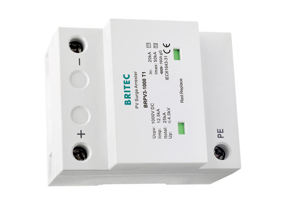 Class I Class II SPD PV Surge Arrester For Photovoltaic Systems 12.5kA 10 / 350us