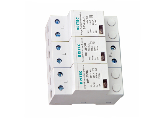 AC 385V Three Phase Power Surge Protection Device SPD Power Surge Arrester 25KA