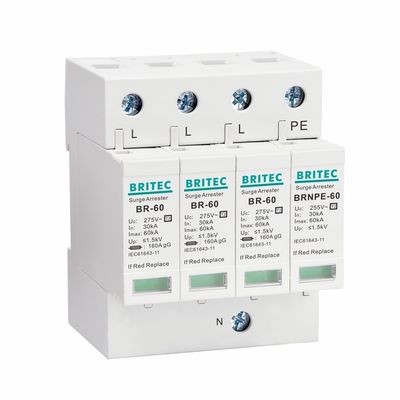 BR275-60 2P 2P ac SPD 60kA Single Phase Surge Arrester surge Protection Device