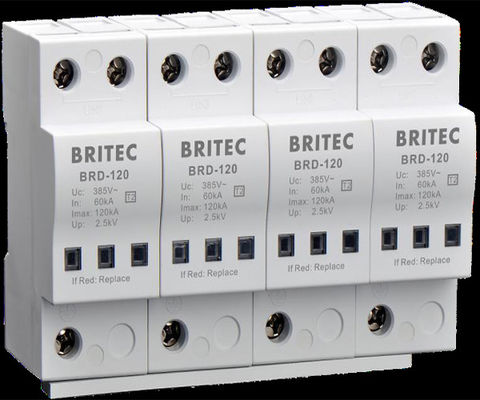 BRD-120 120kA Type 2 Surge Protection Device 4 Pole 3 Phase Surge Arrester