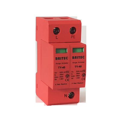 40kA single Phase Electrical Anti Surge Protection Device Ac SPD lightning arrester thunder protector
