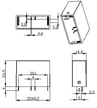 BRPV - 20RS 500V DC Surge Protection Device PCB Mount SPD