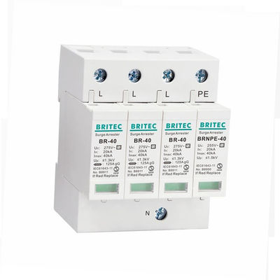 BR-40 1P+1 40kA Type 2 Surge Protection Device Arrester Singel Phase Lightning Protection spd