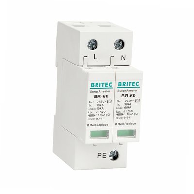 BR385-60 Type 2 Surge Protection Device 1P SPD 60kA Lightning Arrestors